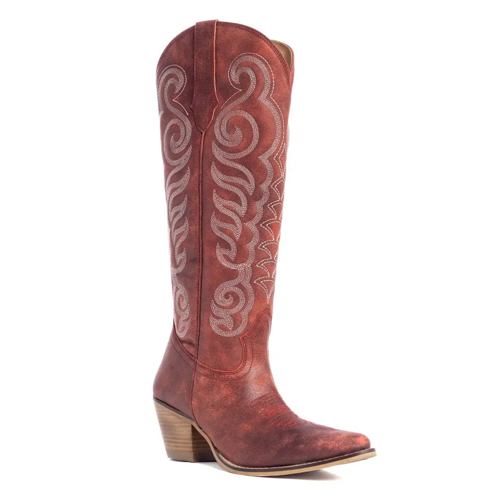 Nalejandra Boots - Cloud Red