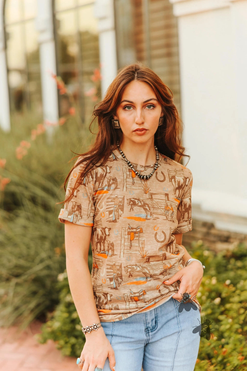 Sunset Ranch Tee - Retro