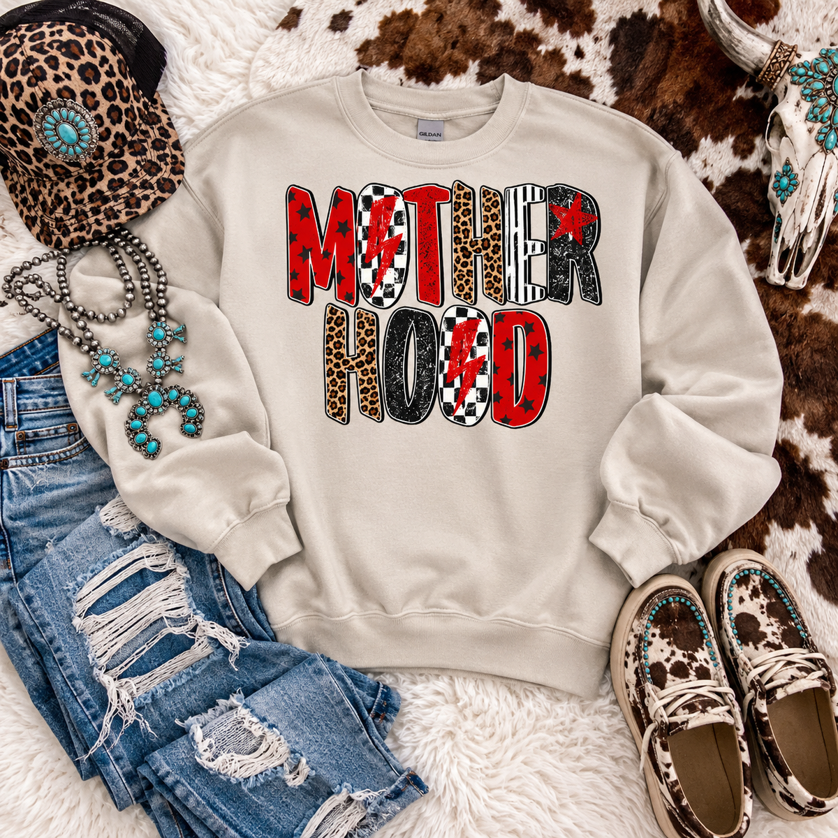 Motherhood Lightening Red